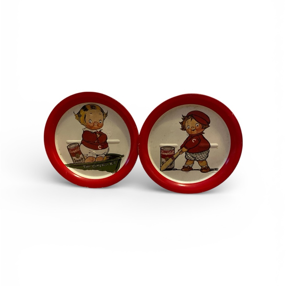 Campbell’s Soup Kids metal coaster set